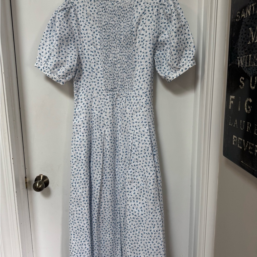 Reformation Couco Hanna Floral Linen Midi Dress - Picture 6 of 10